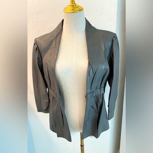 Tart Collections Women's Charcoal Leather Jacket